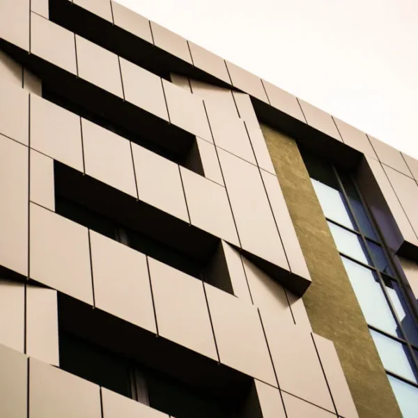 Aluminum composite panels (ACP) are used for residential exterior walls