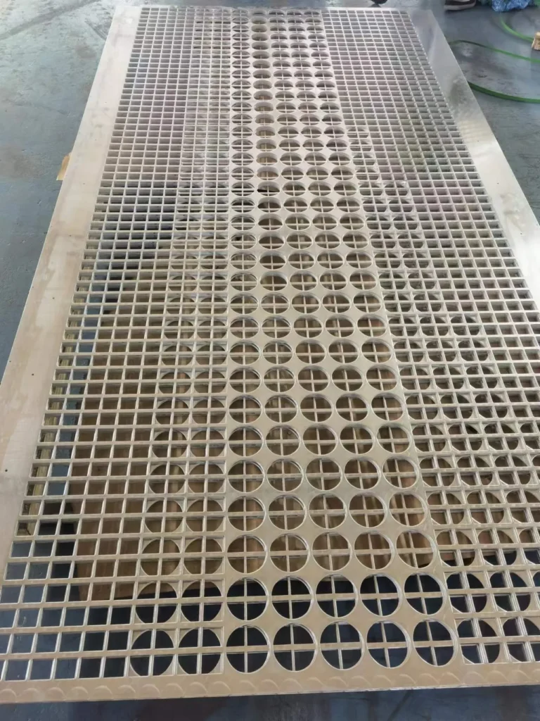 Perforated aluminum exterior wall panel building case