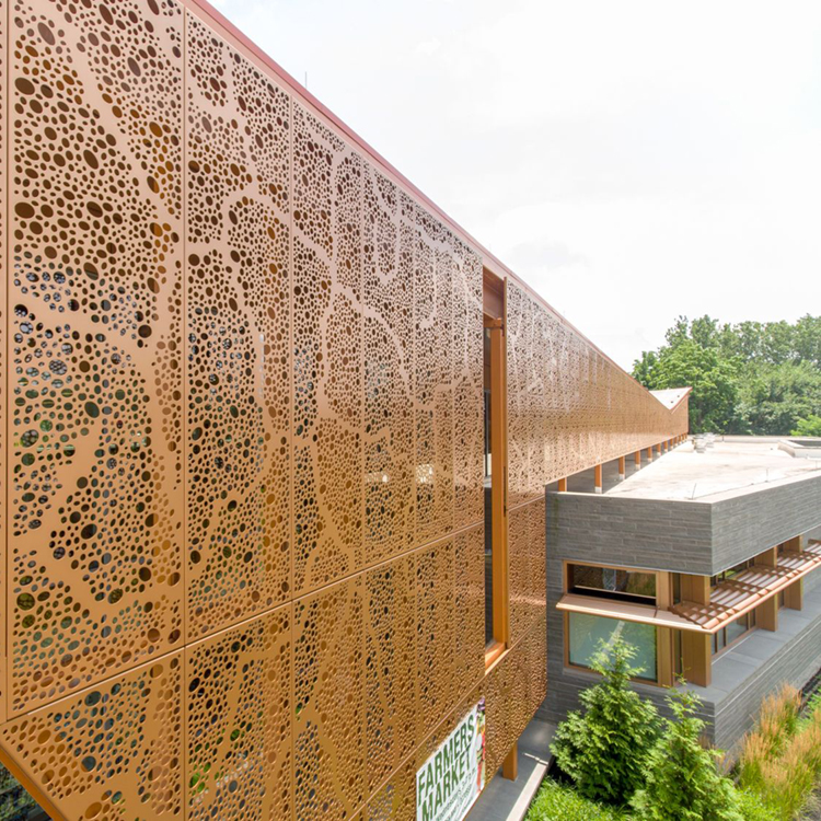 Perforated Hardboard Aluminum Curtain Wall Panel Facade Manufacturer