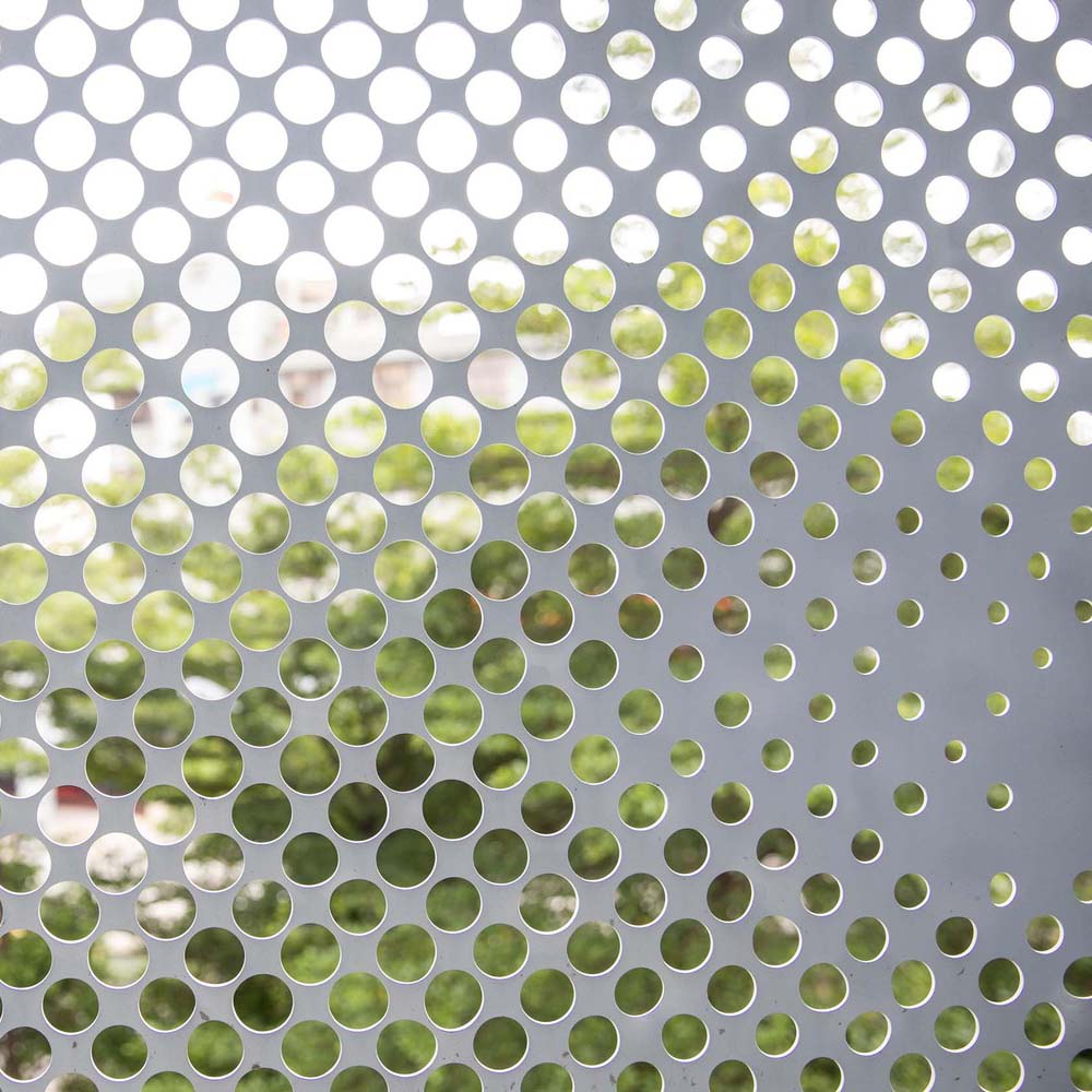 Perforated metal wall panels